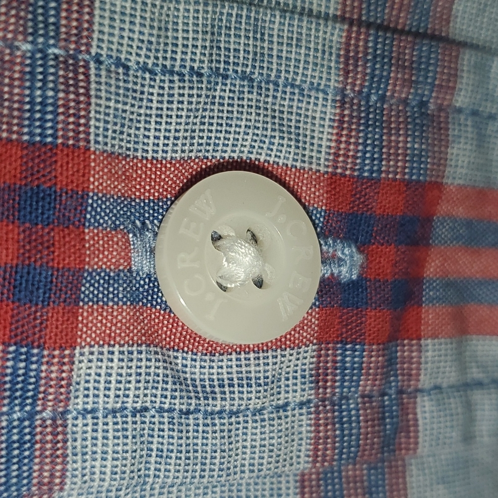 J. Crew Checkered Long Sleeve Slim - Picture 7 of 9